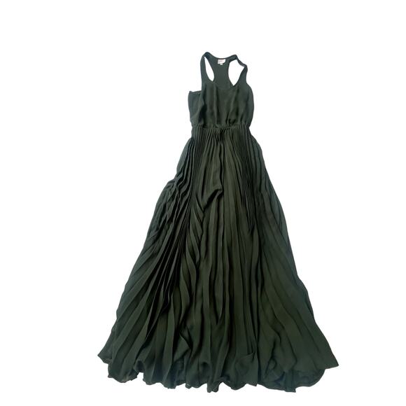 Parker Maxi Racer Back Dress XS Deep Olive - Picture 2 of 10